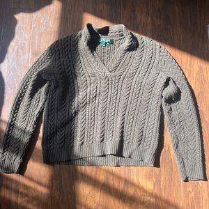 Petite Army Green Ralph Lauren Sweater